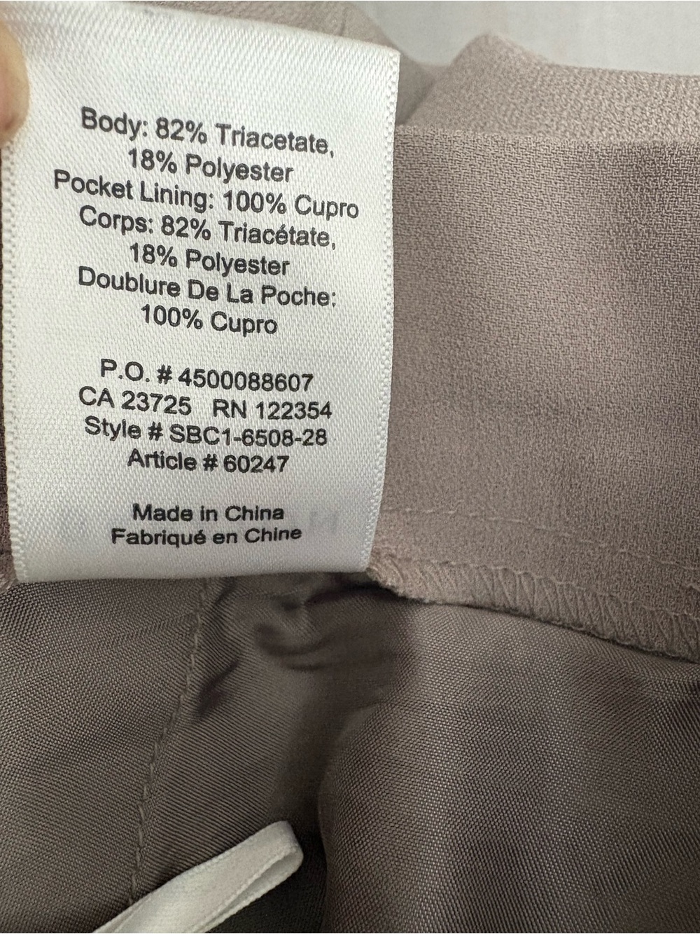 [12]Babaton Conan Taupe Crepe high rise Ankle Pants with Elastic Waist - Picture 11 of 11